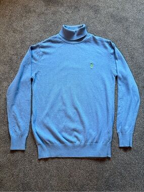 Ralph Lauren Light Blue Turtleneck with Green Pony